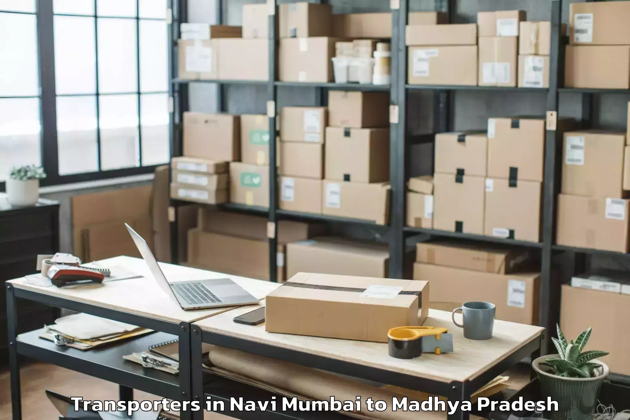 Book Navi Mumbai to Machalpur Transporters Online